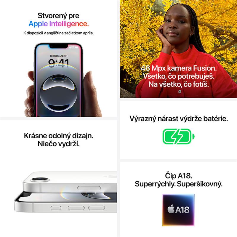 iPhone 16e 128 GB čierny *Rozbalený* 