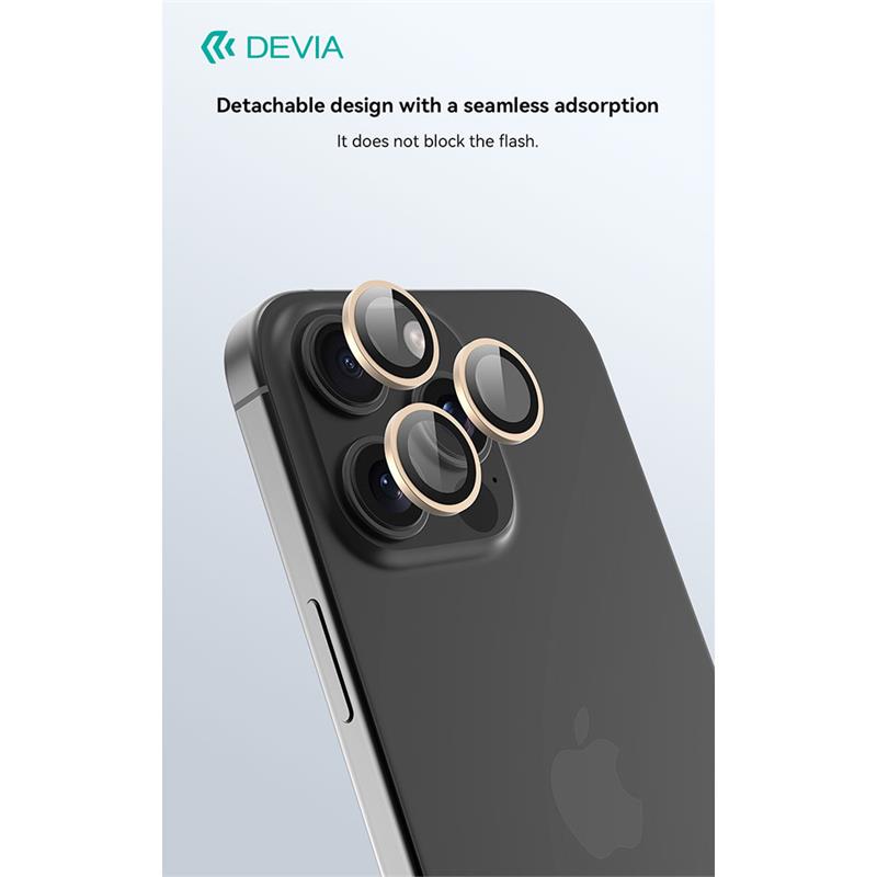 Devia Peak Series Lens Protector pre iPhone 16 Pro/16 Pro Max - Rose Gold 