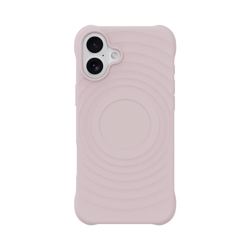 Devia kryt Ripple Magnetic Shockproof TPU Case pre iPhone 16 - Pink 