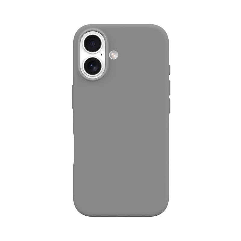 Devia kryt Nature Series Silicone Magnetic Case pre iPhone 16 - Gray White 