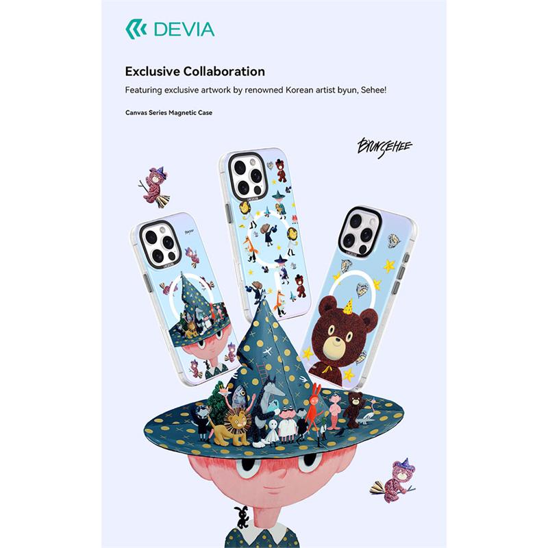 Devia kryt Canvas Series Magnetic Case pre iPhone 16 Pro - Magic Academy 