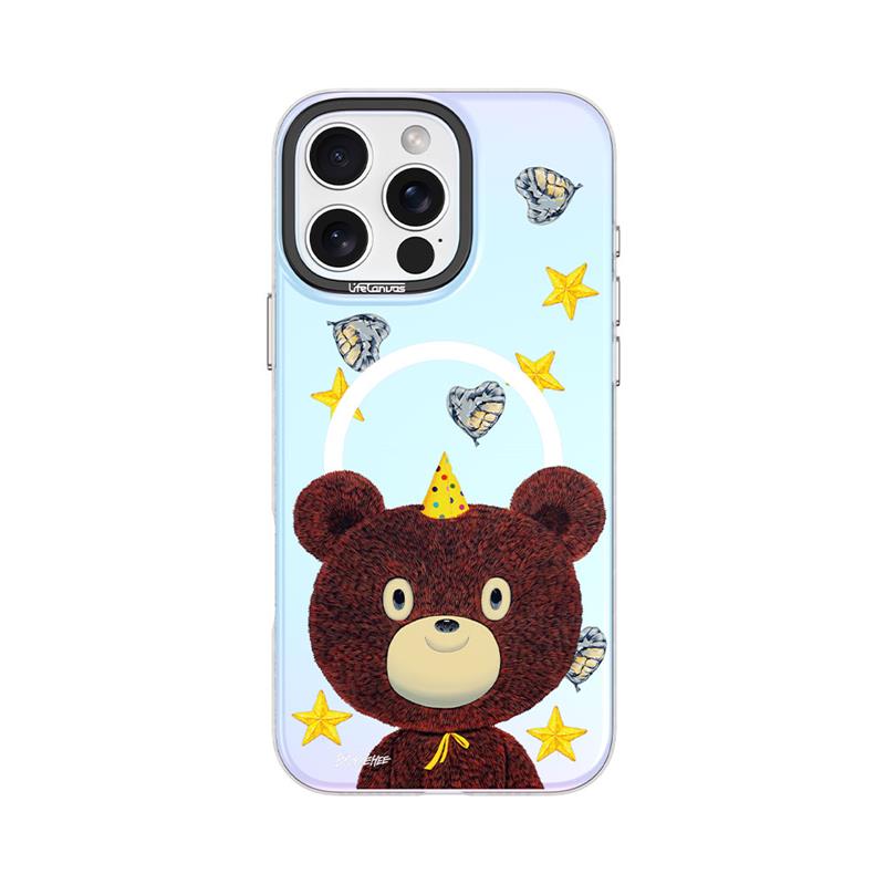 Devia kryt Canvas Series Magnetic Case pre iPhone 16 Pro - Starry Bear 