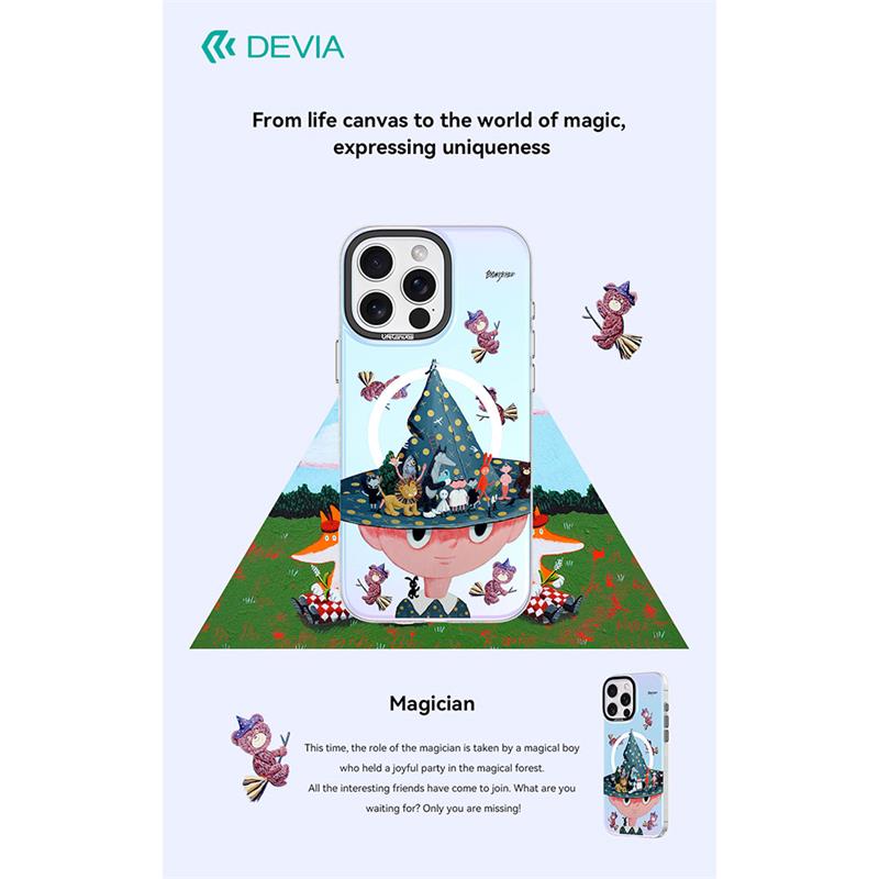 Devia kryt Canvas Series Magnetic Case pre iPhone 16 Plus - Magician 