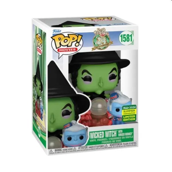 POP! Movies: Wicked Witch with Winged Monkey (The Wizard of Oz) 2024 Summer Convention Limited Edition 