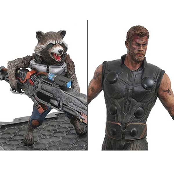 Marvel Premier Avengers 3 Thor & Rocket Statue 