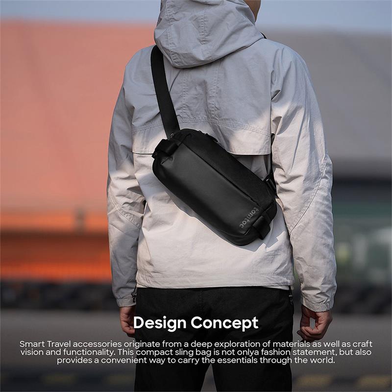 TomToc taška Explorer T21 Sling Bag S - Black 