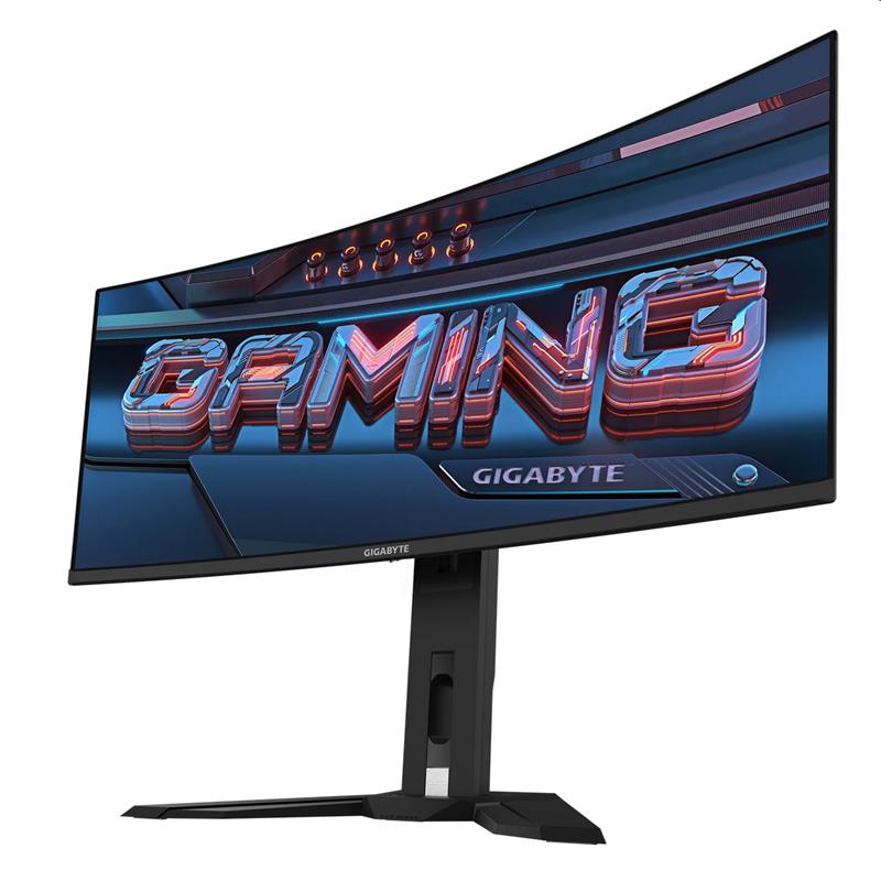 GIGABYTE LCD MO34WQC2 GAMING Monitor 34" WQHD 3440x1440, OLED 1800R, 240Hz, 2xHDMI, DP, USB-C PD, USB HUB, Speakers 