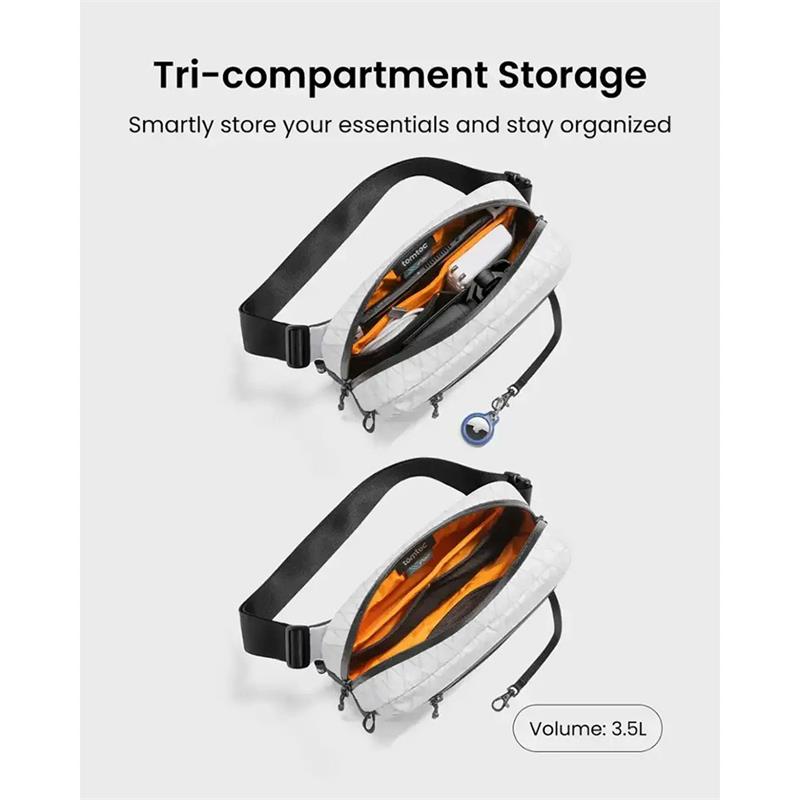 TomToc taška Aviator T35 X-Pac Chest Bag L - White 