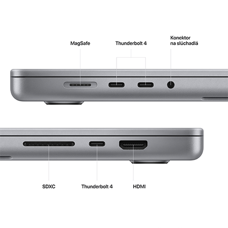 MacBook Pro 16" Apple M2 Pro 12C CPU 19C GPU 16GB 1TB Kozmický sivý SK *Používaný* 