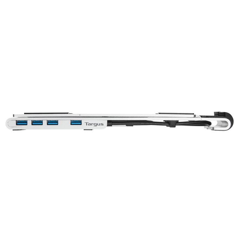 Targus Portable Stand with Integrated USB-A Hub - Silver 