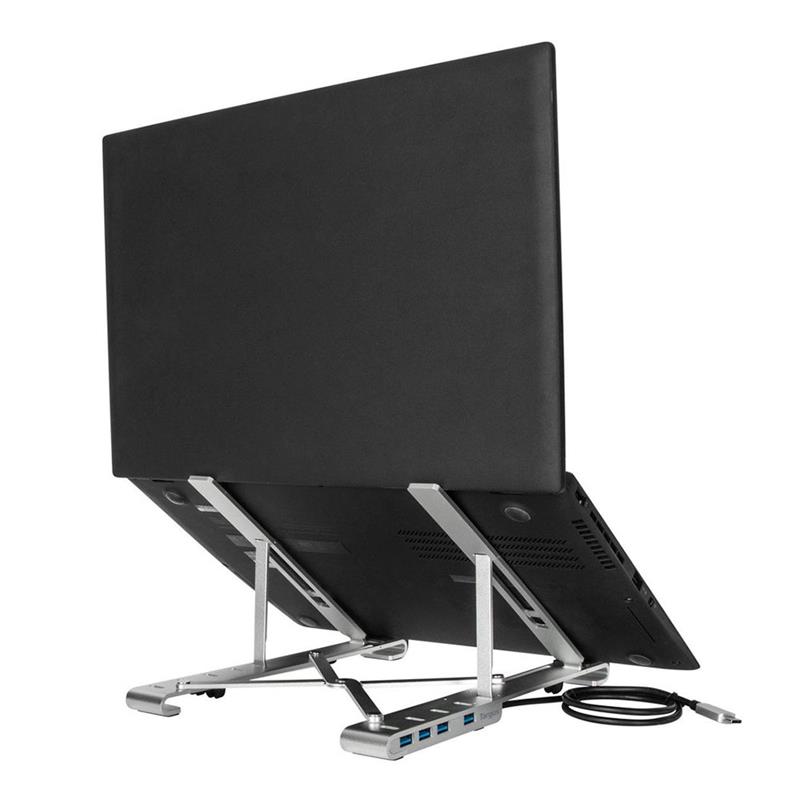 Targus Portable Stand with Integrated USB-A Hub - Silver 