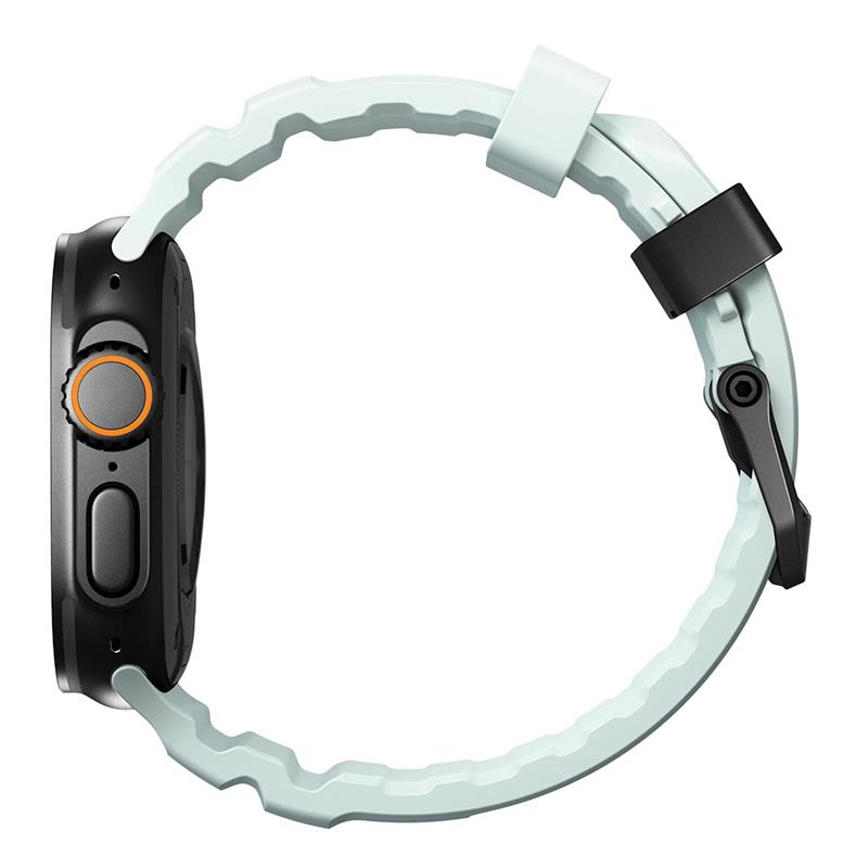 Nomad remienok Rocky Point Band pre Apple Watch 46/49mm - Icy Blue Glow/Black 