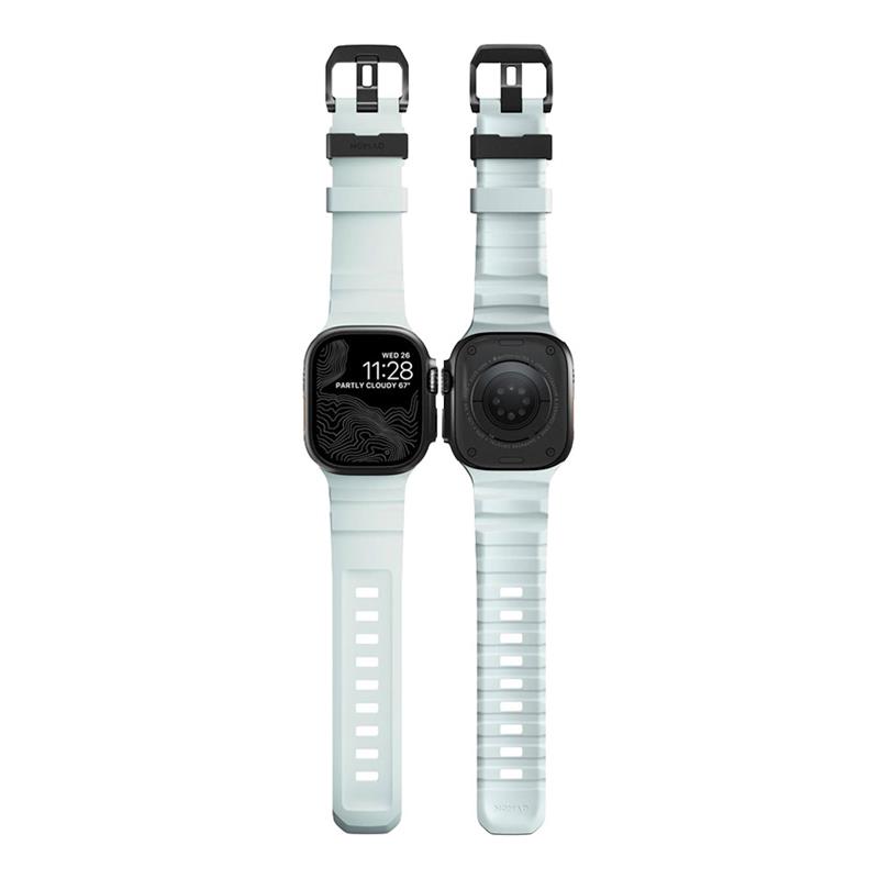 Nomad remienok Rocky Point Band pre Apple Watch 46/49mm - Icy Blue Glow/Black 