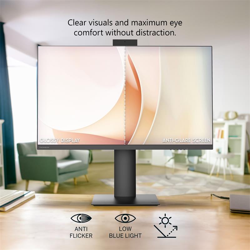 Thomson M27FB7C14V - 27" FHD, IPS, 100Hz, 5ms, 300cd, 1300:1, USB-C (65W), HDMI, VGA, repro, kamera, 3Yr 