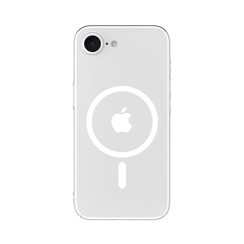 Comma kryt Hard Jacket Magnetic Case pre iPhone 16e/17e - Clear 