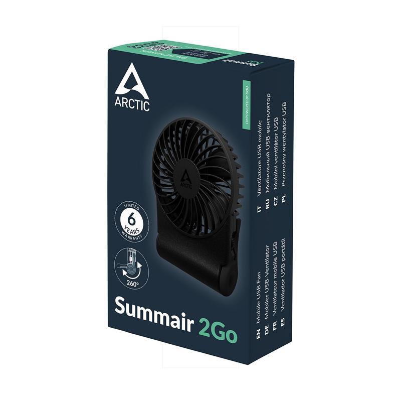 Arctic ventilátor Summair 2Go Black 