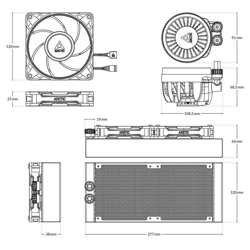 Arctic chladič CPU Liquid Freezer III Pro 240 
