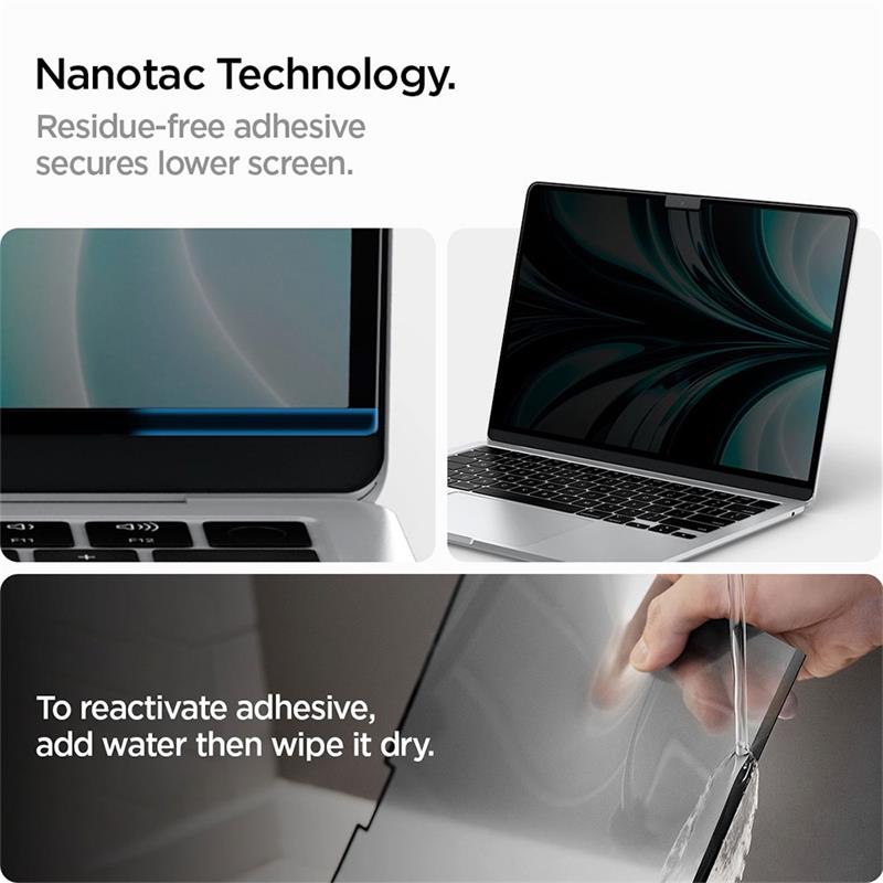 Spigen Screen Protector Safe View Privacy pre Macbook Air 13" M2/M3/M4 