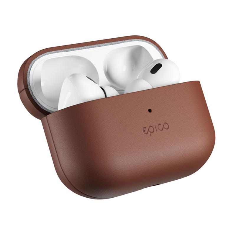 Epico Leather Case Airpods Pro 2 - hnedá 