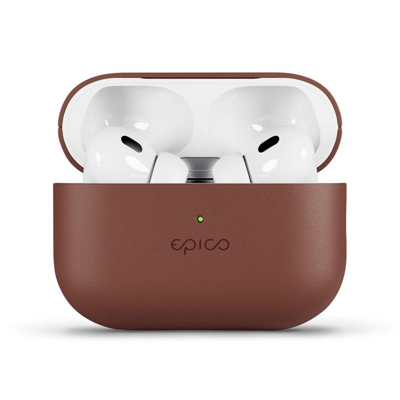 Epico Leather Case Airpods Pro 2 - hnedá 