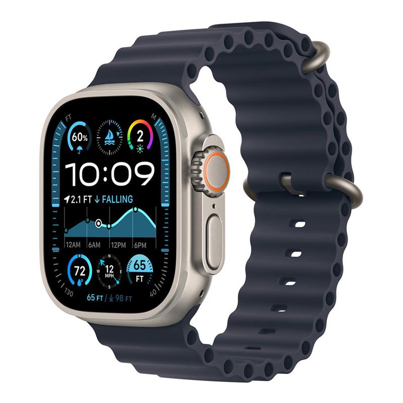 Apple Watch 49mm Navy Ocean Band Extension - Natural Titanium Finish *Rozbalený* 