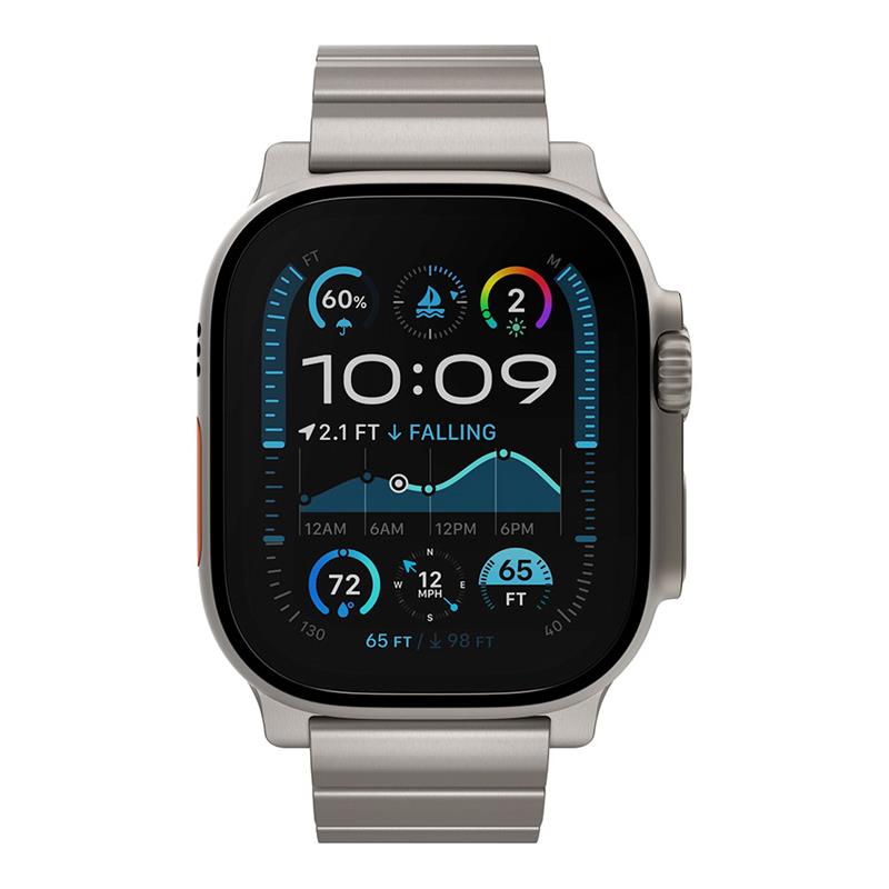 Decoded remienok Titanium Traction Strap pre Apple Watch 44-49mm - Natural Titanium 