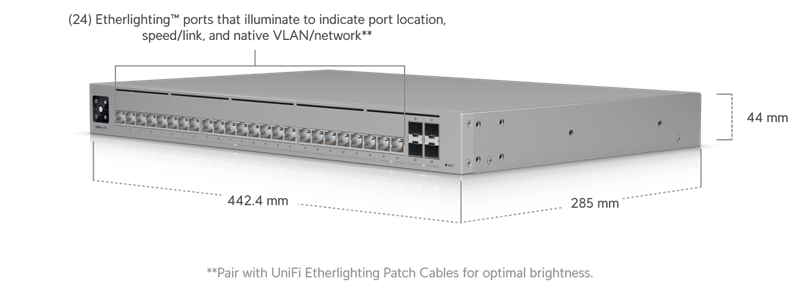 Ubiquiti UniFi switch Gen2 USW-PRO-HD-24 Layer3  22x 2,5Gbps + 2x 10Gbps + 4x SFP+   rackmount 
