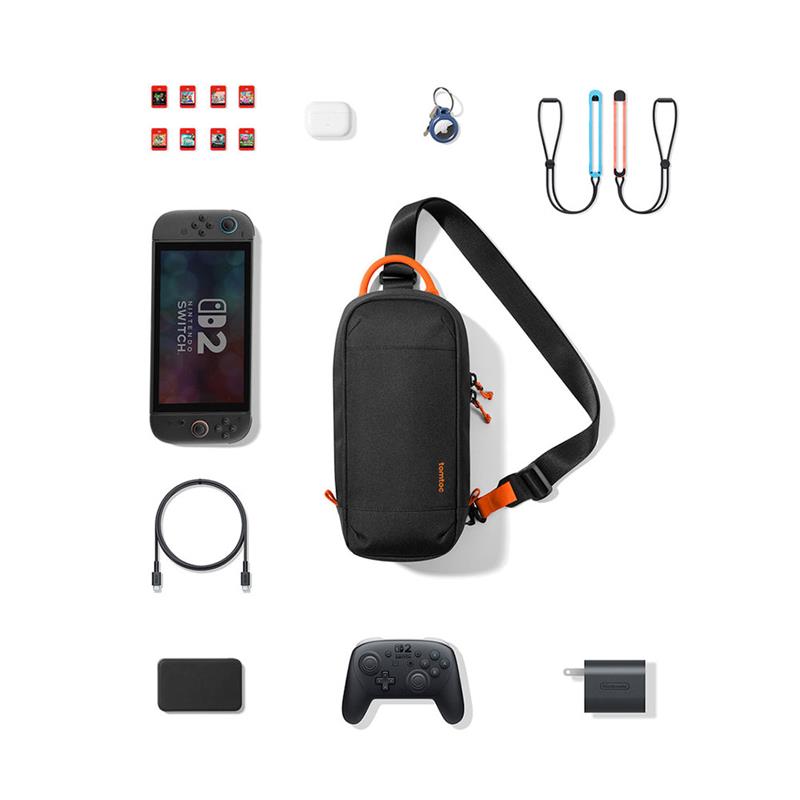 TomToc taška GameOn G49 Nintendo Switch 2 Sling Bag - Black 