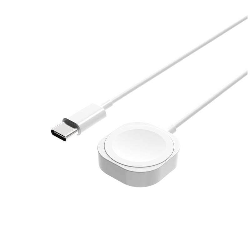 FIXED USB-C nabíjací kábel pre Apple Watch, biely 