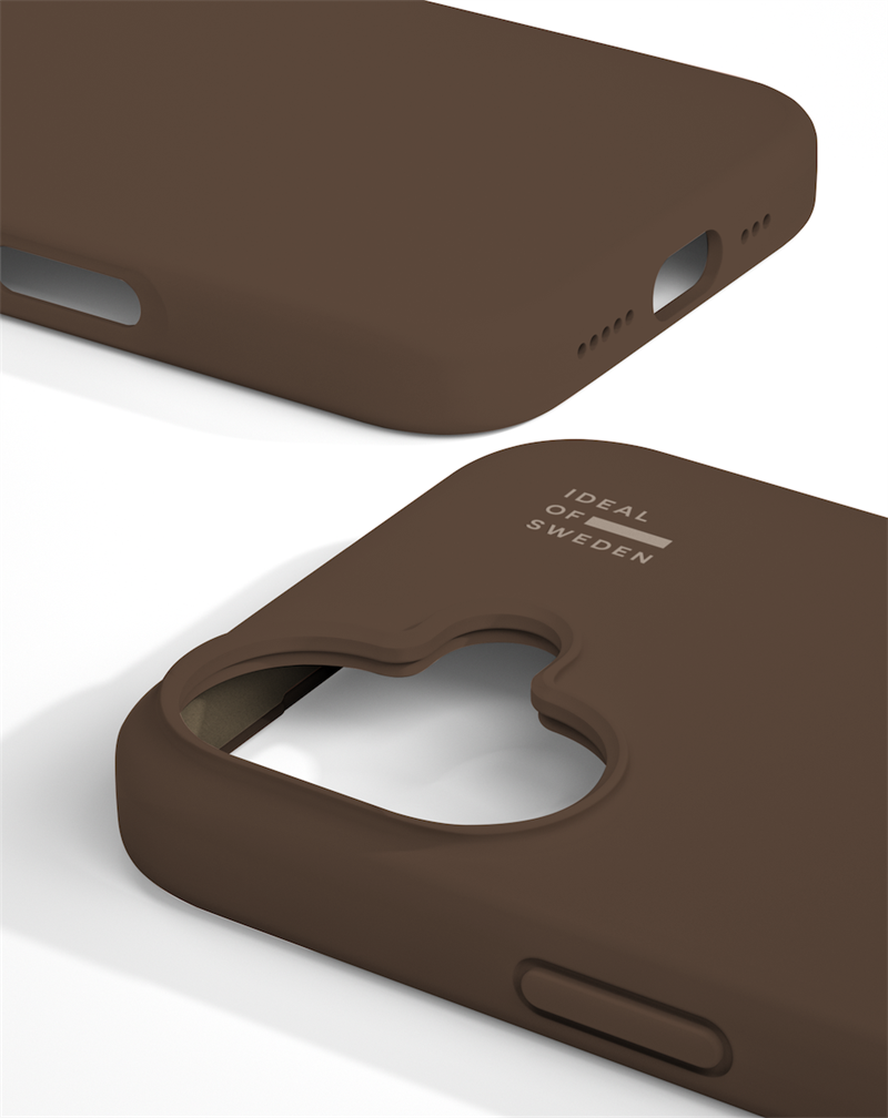 iDeal Silicone Case MagSafe iPhone 16 Mocha Mousse 
