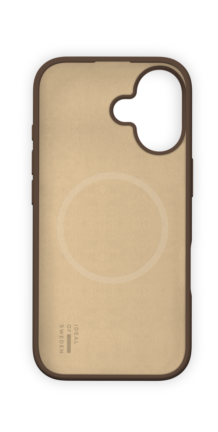 iDeal Silicone Case MagSafe iPhone 16 Mocha Mousse 