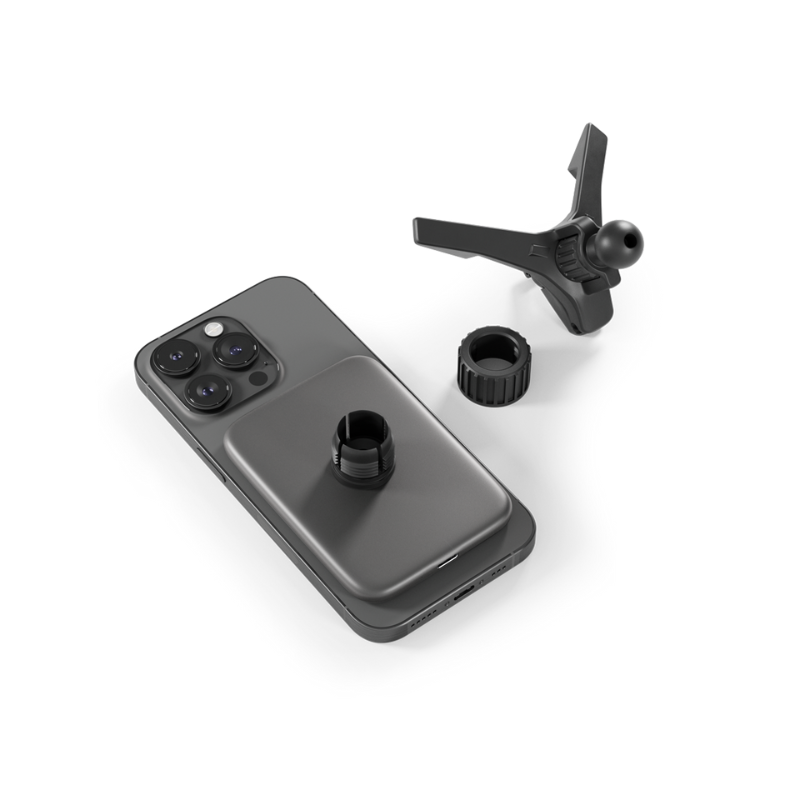 iStores by Epico Qi2 Mag+ Ultrathin Car Charger Wireless Charging 15W - čierna 