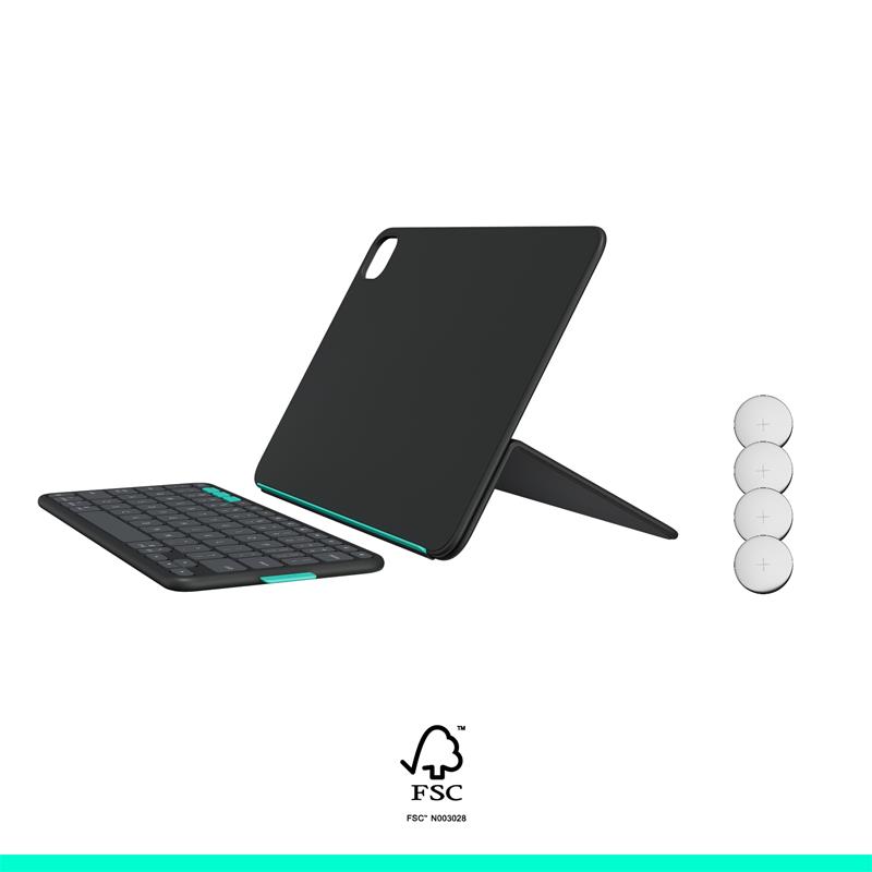 Logitech FLIP FOLIO pre iPad Pro 11"(M4), iPad Air 11"(M2+M3), iPad Air (5.gen.), US, grafitová 