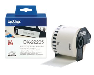 Brother DK-22205, papierová rolka, 62mm x 30,48m, pre QL-1050/1060N/500/550/560/570/580N/650TD  