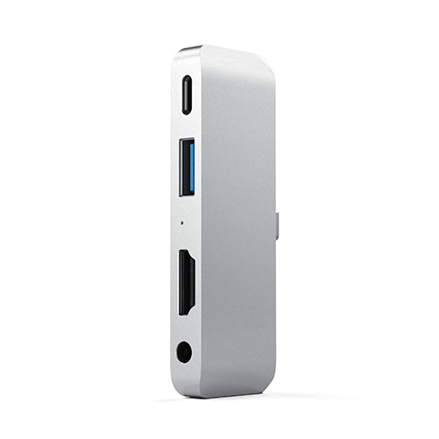 Satechi USB-C Mobile Pro Hub pre iPad Pro/Air 10.9" 2020 - Silver