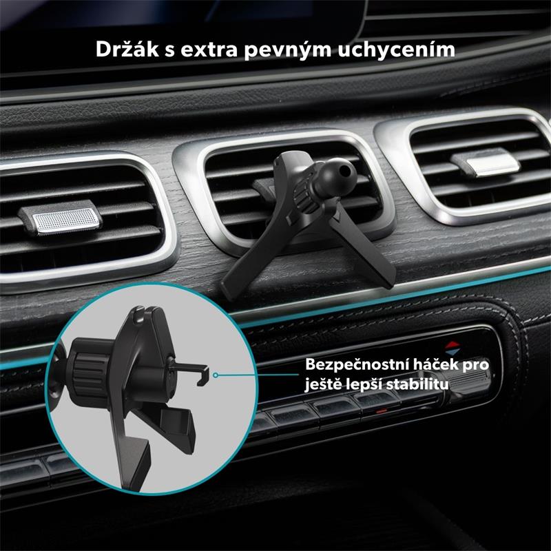 iStores by Epico Qi2 Mag+ Ultrathin Car Charger Wireless Charging 15W - čierna 