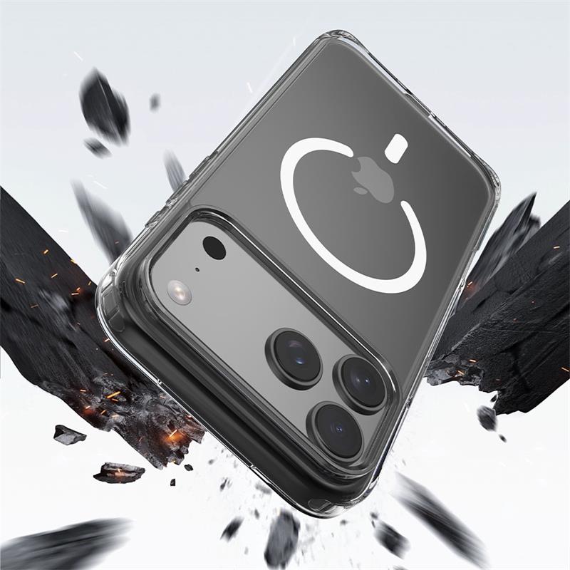 Devia kryt Pure Clear Shockproof Magnertic Case pre iPhone 17 Pro Max - Clear 