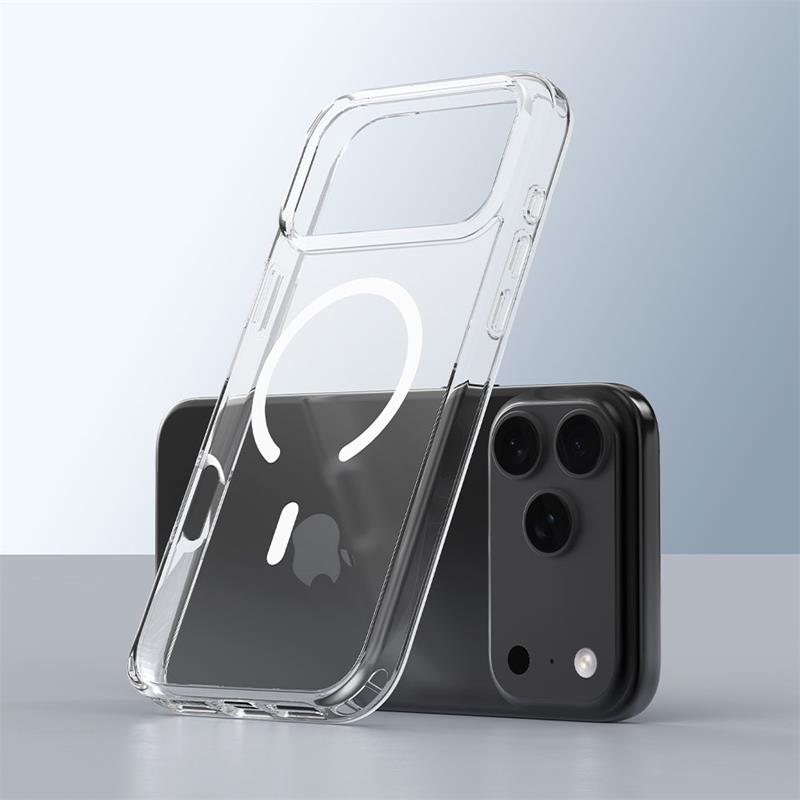 Devia kryt Pure Clear Shockproof Magnertic Case pre iPhone 17 Pro Max - Clear 