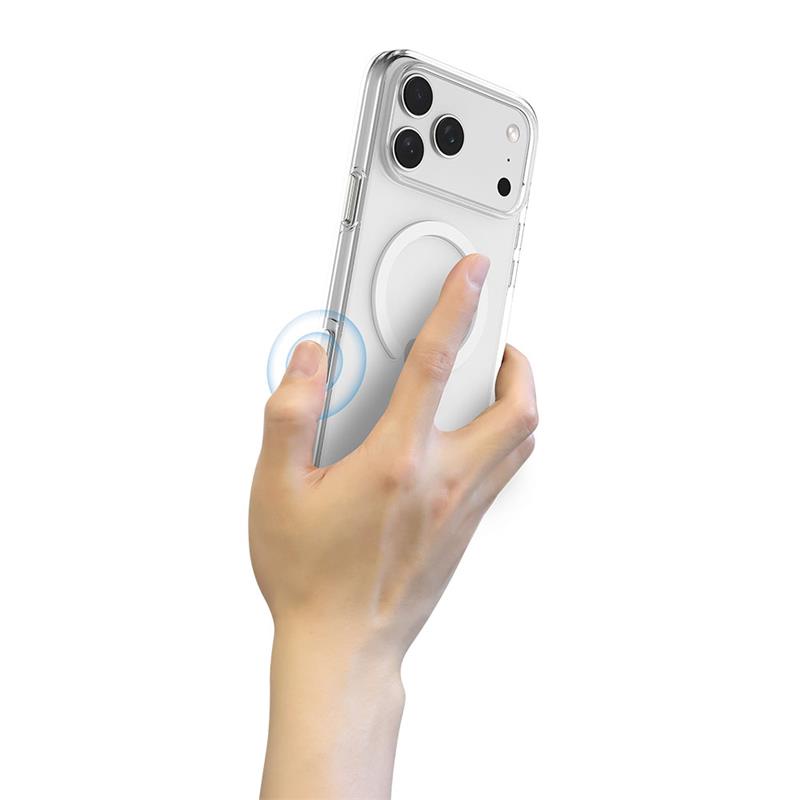 Comma kryt Elemental Series Magnetic Case pre iPhone 17 - Clear 
