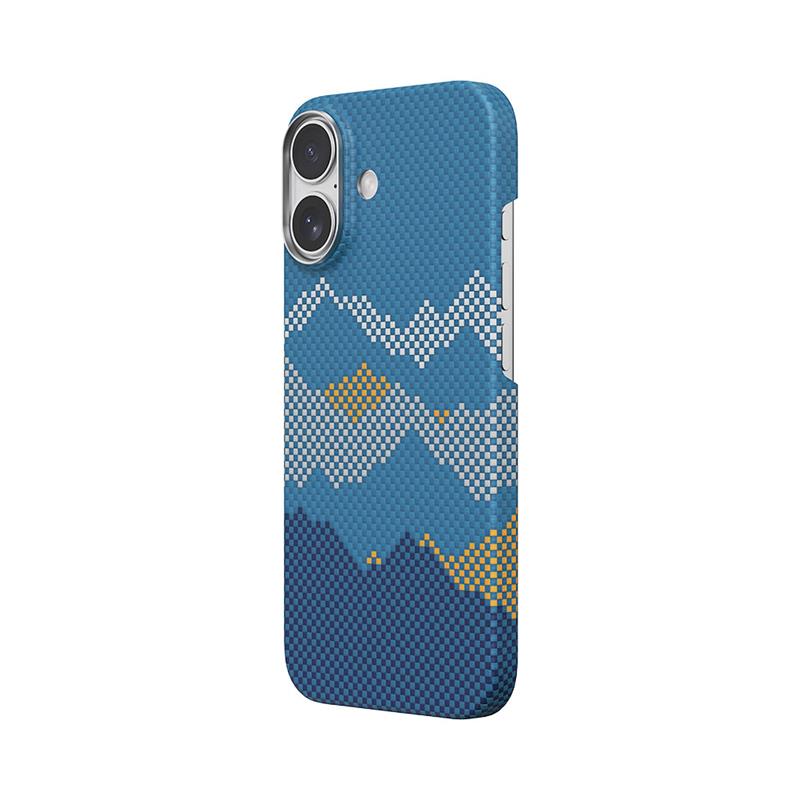 Comma kryt Woven Kevlar Magnetic Shockproof Case pre iPhone 17 - Mountain View 