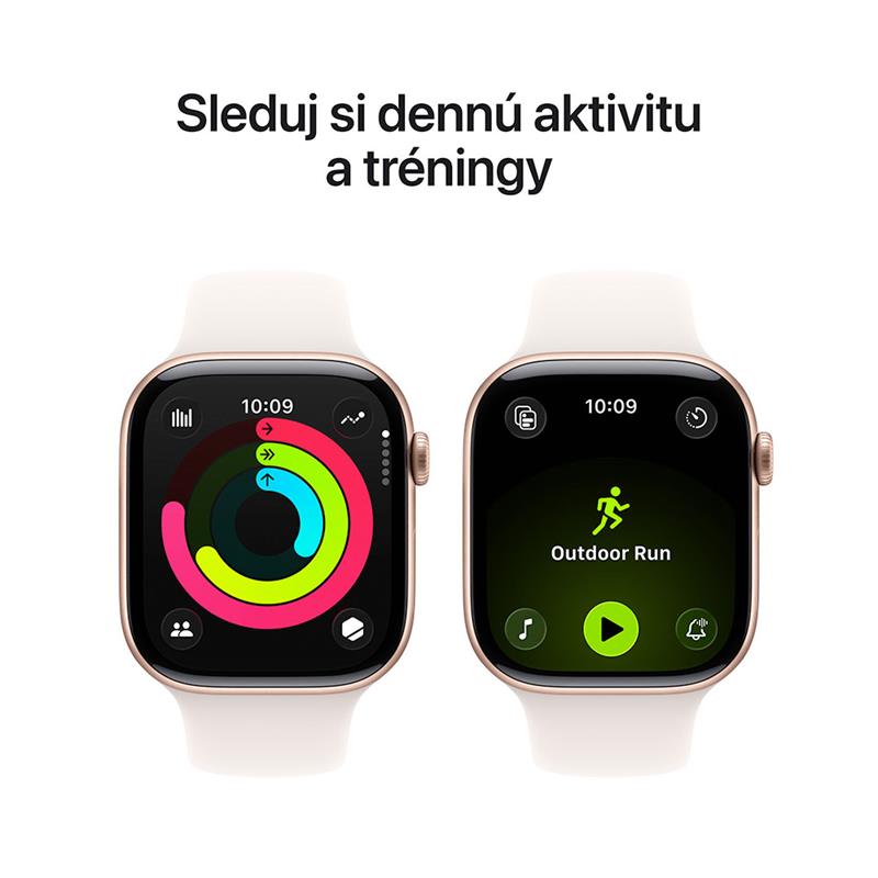 Apple Watch Series 11 GPS + Cellular 42mm Ružový zlatý hliník so svetlo ružovým športovým remienkom - S/M 