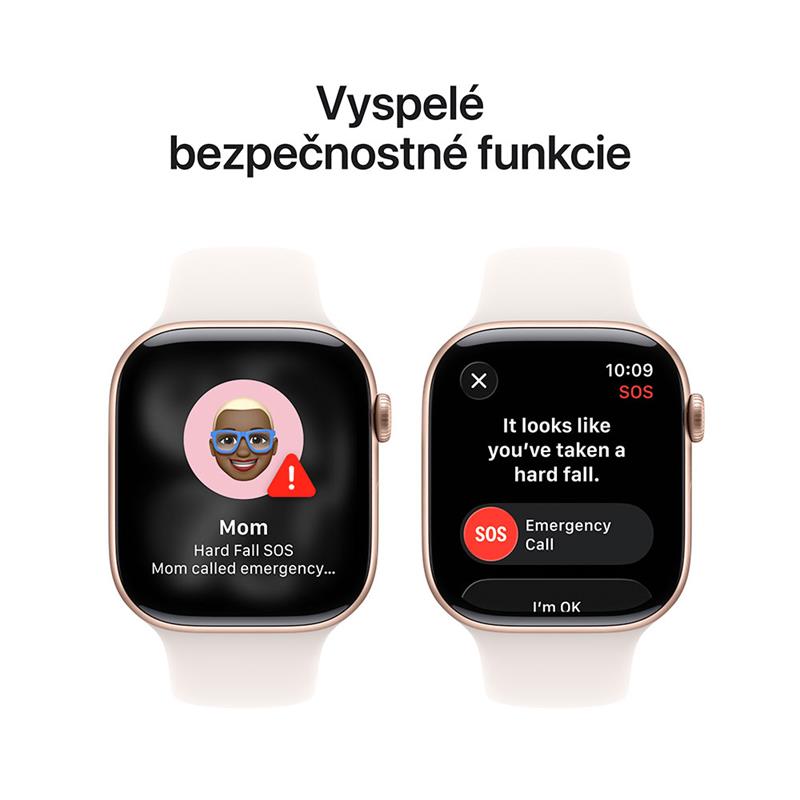 Apple Watch Series 11 GPS + Cellular 42mm Ružový zlatý hliník so svetlo ružovým športovým remienkom - S/M 