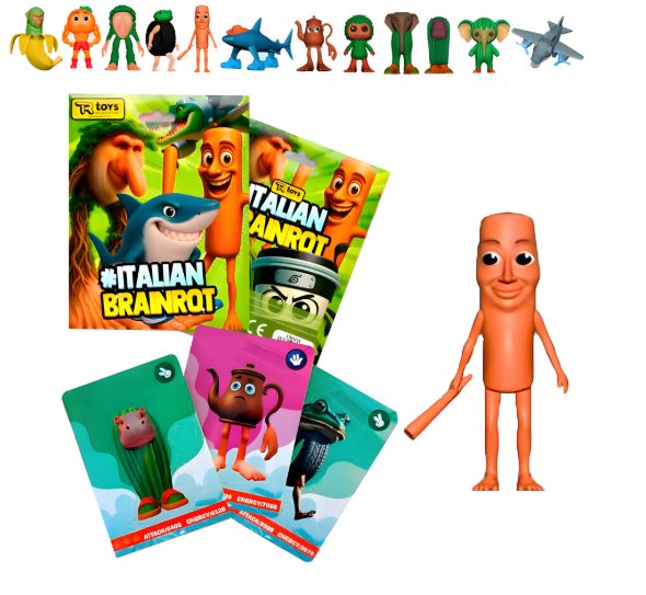 Figúka a 3 karty Skifidol Italian Brainrot Universo Psichedelico 