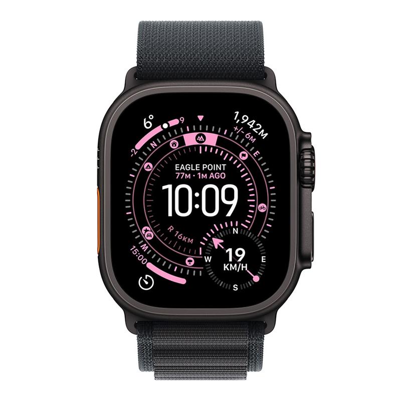 Apple Watch Ultra 3 GPS + Cellular 49mm Čierny titán s čiernym alpským ťahom - L 