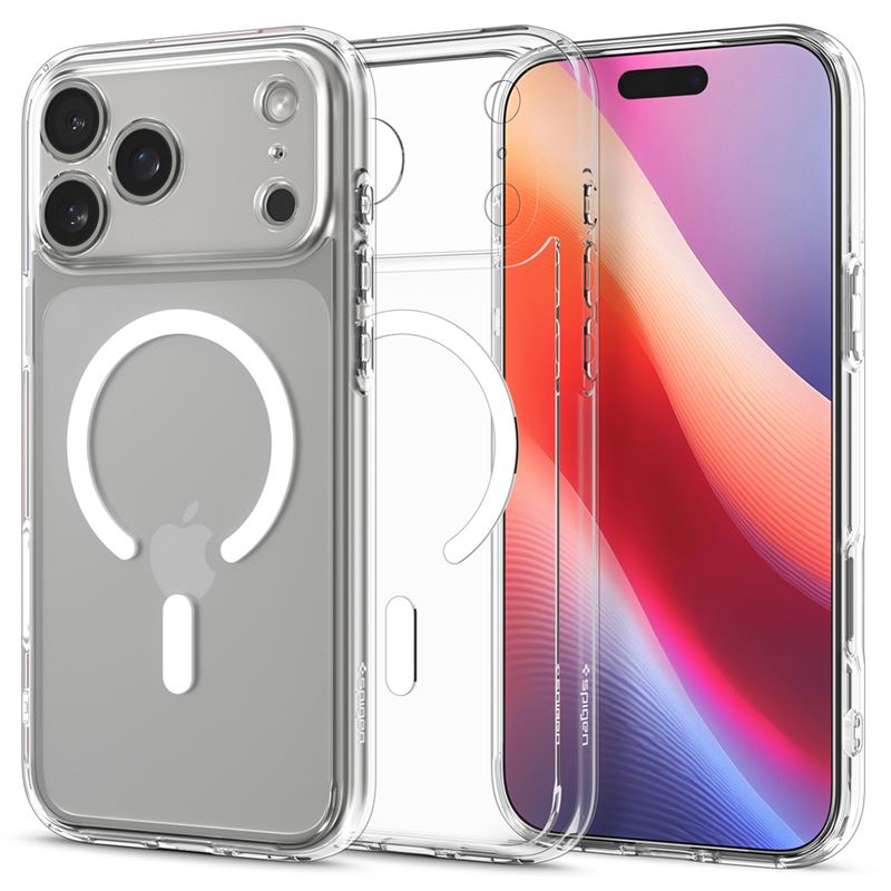 Spigen kryt Ultra Hybrid Magsafe pre iPhone 17 Pro Max - Clear White