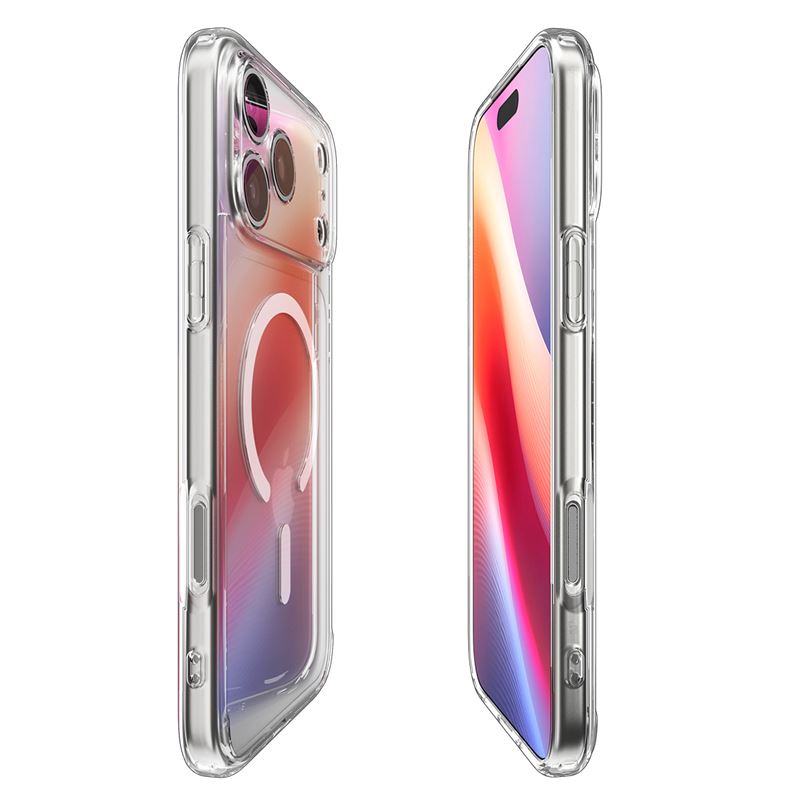 Spigen kryt Ultra Hybrid Magsafe pre iPhone 17 Pro Max - Clear White 