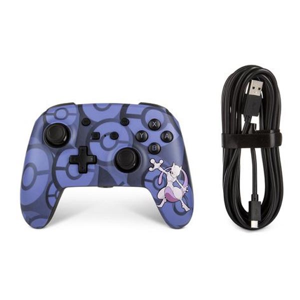 PowerA Enhanced Wired Controller for Nintendo Switch, MewTwo[1511444-01] 