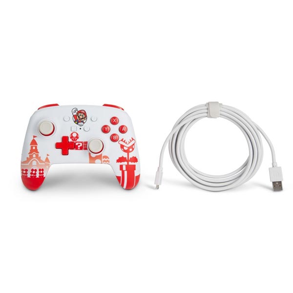 PowerA Enhanced Wired Controller for Nintendo Switch, Mario WM.com[1519186-01] 