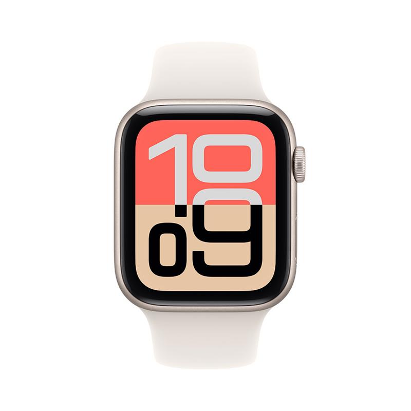 Apple Watch SE 3 GPS 40mm Hviezdny biely hliník s hviezdnym bielym športovým remienkom - M/L 