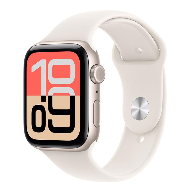 Apple Watch SE 3 GPS + Cellular 44mm Hviezdny biely hliník s hviezdnym bielym športovým remienkom - S/M 